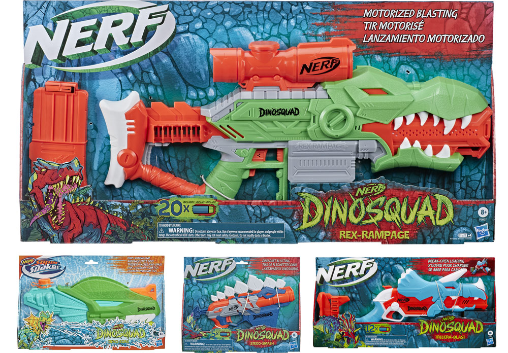 Hasbro Looks To Spring With Nerf Super Soaker Dinosquad Range The
