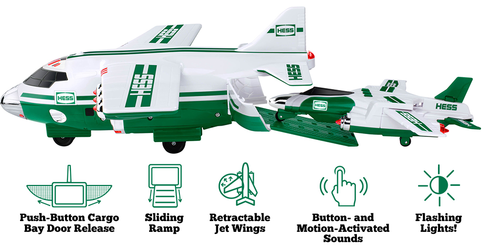 The 2021 Hess Cargo Plane and Jet Joins the Iconic Hess Toy Truck Fleet