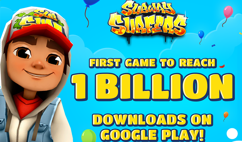 Subway Surfers sets record, first game with over 1 billion