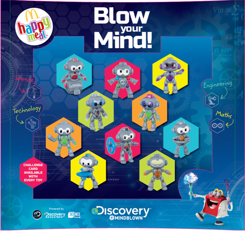 Discovery #MINDBLOWN Happy Meal Toys