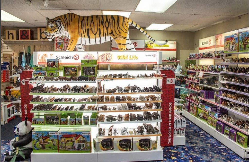 Schleich Toy Department at Tom's Toys, Beverly Hills, California