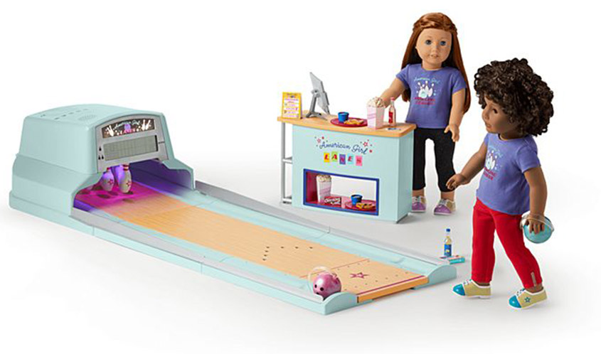 American Girl bowling store alley