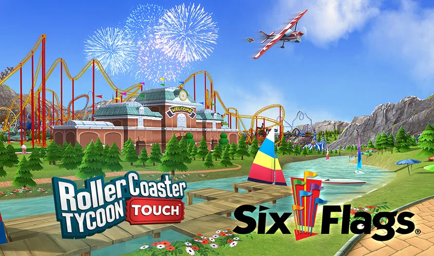 Atari Brings Six Flags to RollerCoaster Tycoon Touch The Toy Book