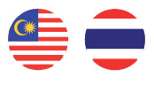 Malaysia and Thailand