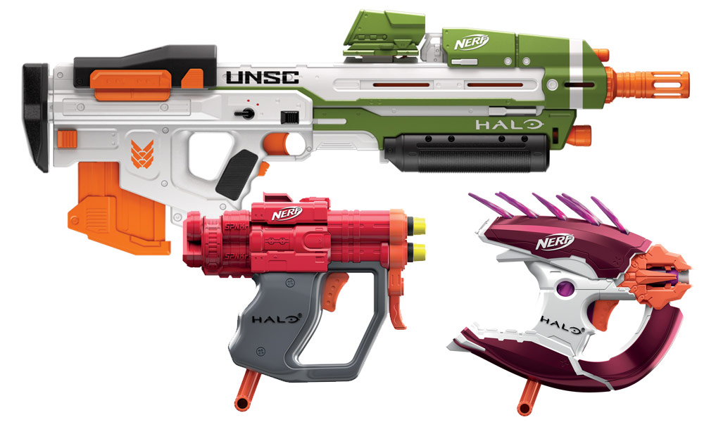 Renders of the NERF Halo Collection