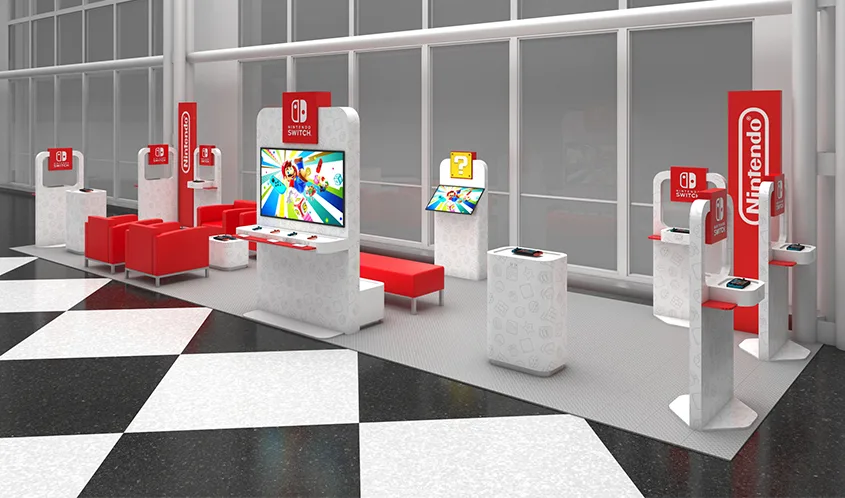 Nintendo Lounge Airport Pop-up Spec