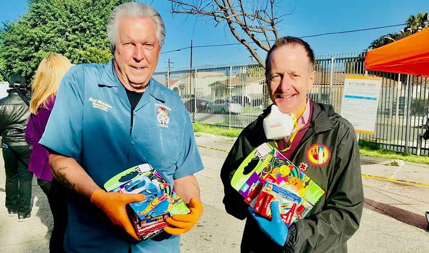Superintendent Austin Beutner (LAUSD) and Rick Middleton (Teamsters)