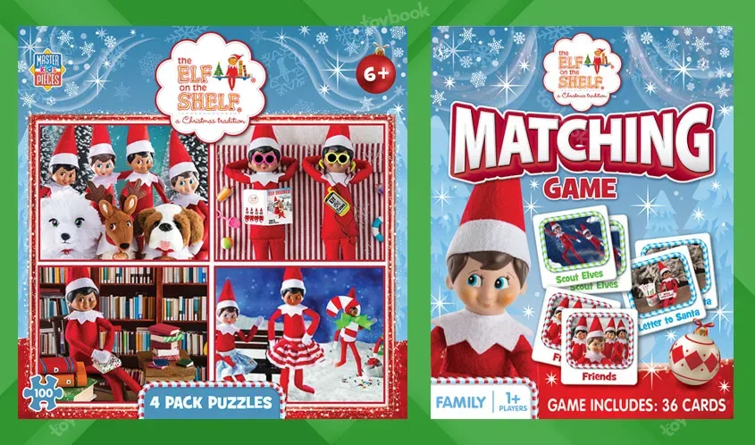MasterPieces, Lumistella Co. Buddy Up for Elf on the Shelf Puzzles and ...