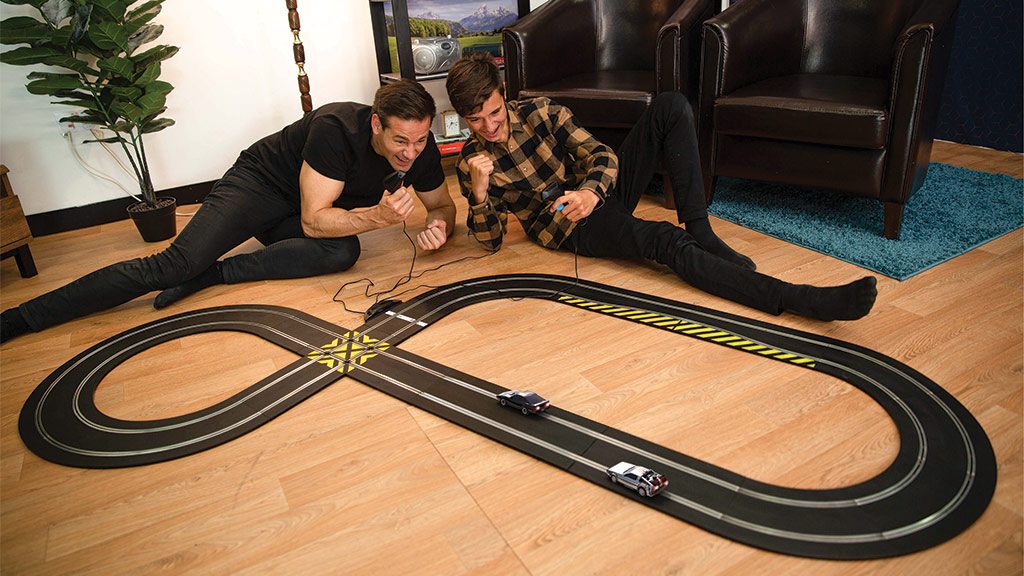 Families are racing again with new slot car sets for kids of all ages and retailers have a shot at cashing in.