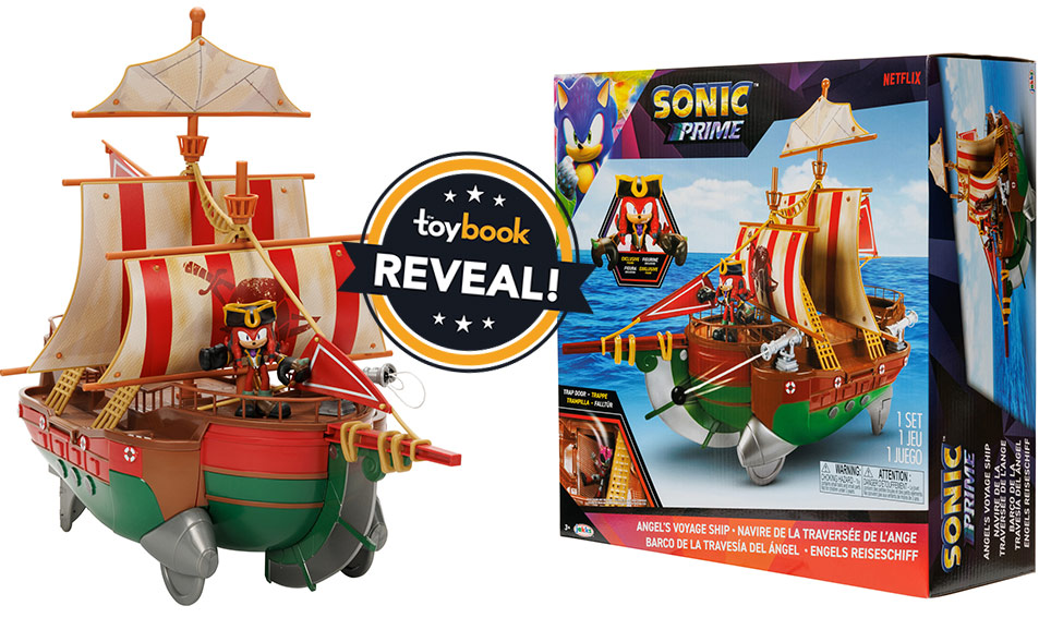 Knuckles the Dread's Pirate Ship and Sonic Prime 2.5 Figures On