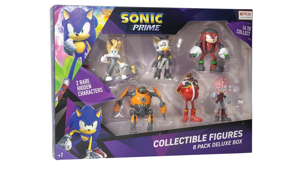 Sonic Prime Toys, 8 Figures Including 2 Rare Hiden Characters