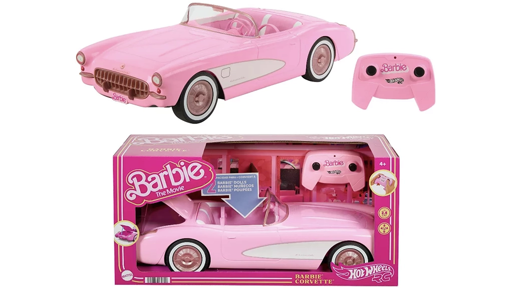 HOT WHEELS R/C BARBIE CORVETTE REMOTE CONTROL CAR FROM 'BARBIE: THE MOVIE'  - The Toy Book