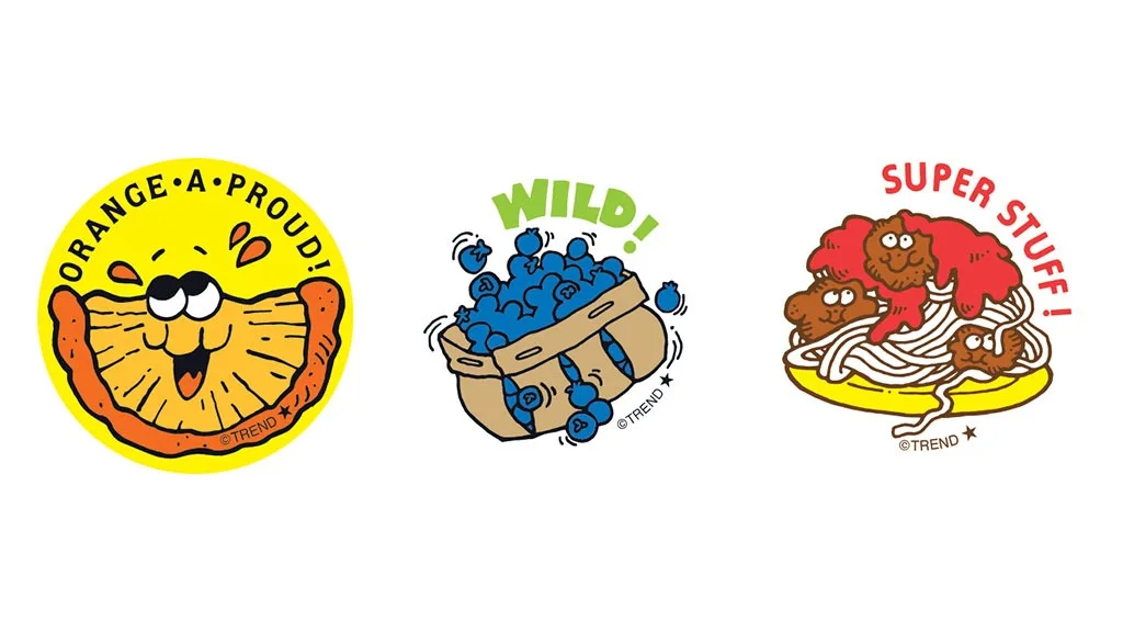 Retro Scratch n' Sniff Stinky Sticker Set - Official Collector's