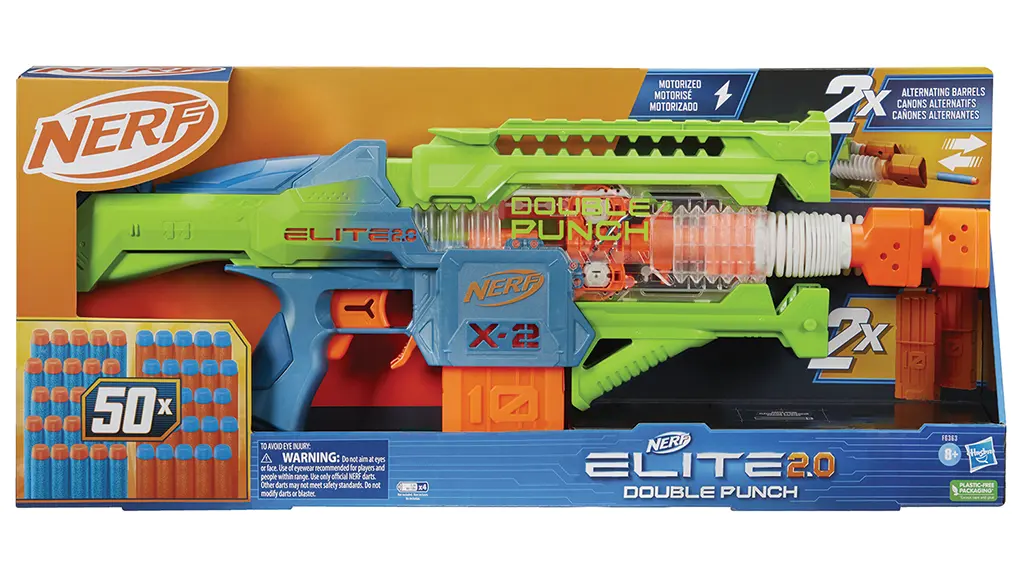 Nerf Elite 2.0 Double Punch Motorized Dart Blaster : Target