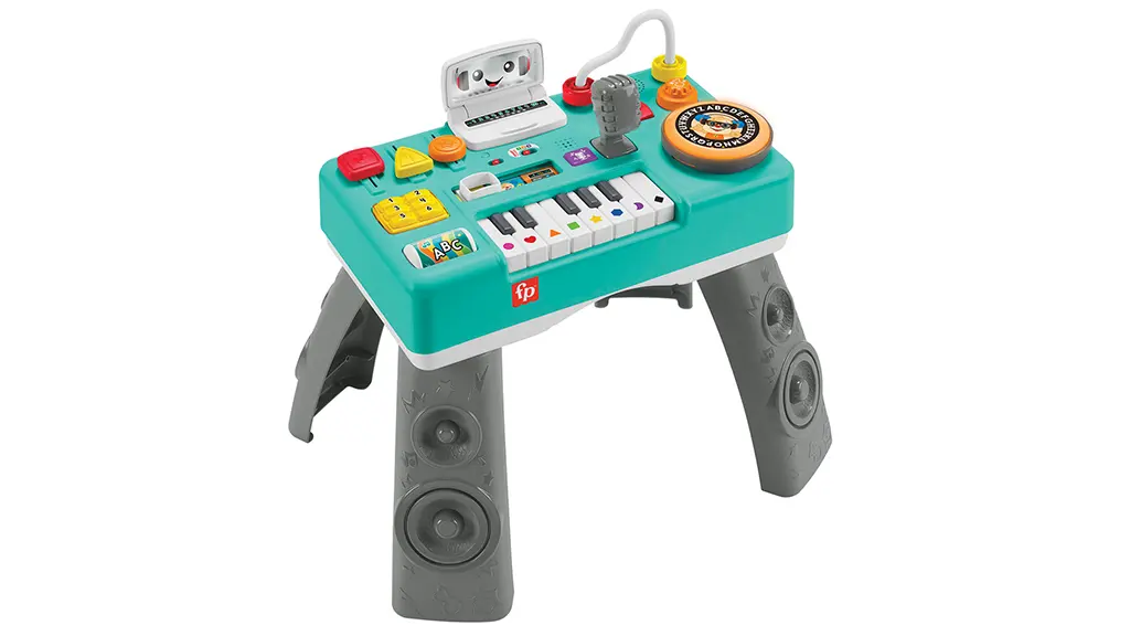 Fisher-Price Baby Learning Toy With Music Lights And Bouncing Action Dj Bouncin Star