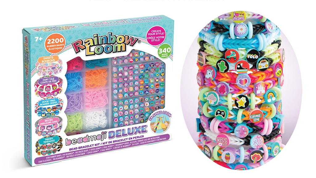 Rainbow Loom Beadmoji Deluxe Friendship Bracelet Kit - Cheeky Monkey Toys