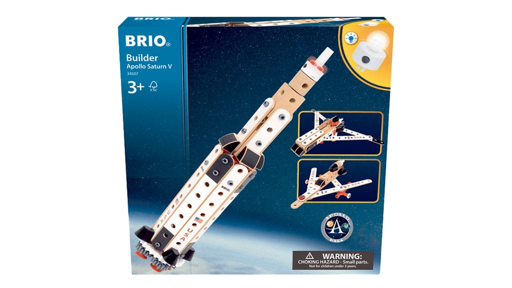Die neue Brio Builder Apollo Saturn V Rakete hebt ab