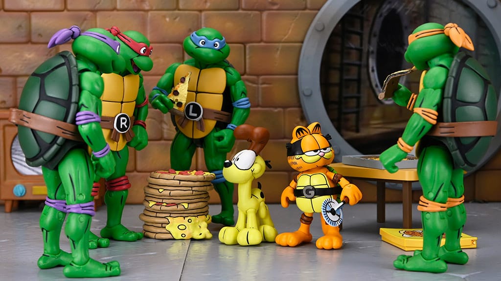 Cowabunga Collectibles: NECA Unleashes TMNT X Garfield Action Figures