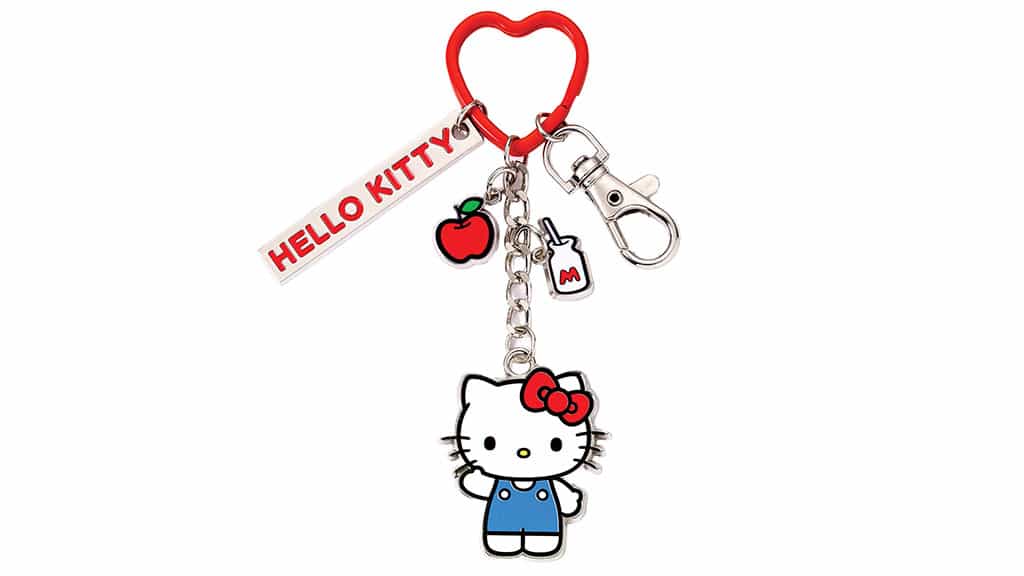 HELLO KITTY KEYRING WITH CHARMS - The Toy Book