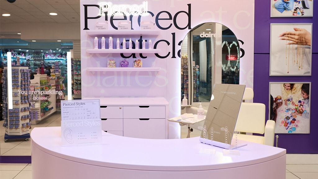 Claire's重启穿耳体验:900家门店全面升级临床标准与培训,推出实验室培育钻石新耳饰系列