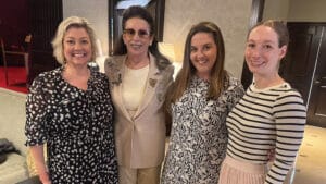 From left: Genna Rosenberg, Jill Barad, Katie Gwinn, and Bailey Curtis