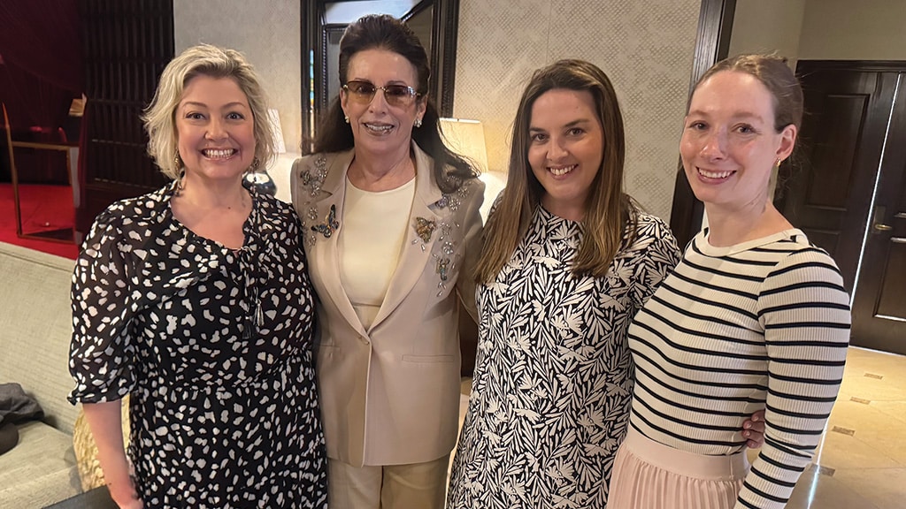 From left: Genna Rosenberg, Jill Barad, Katie Gwinn, and Bailey Curtis